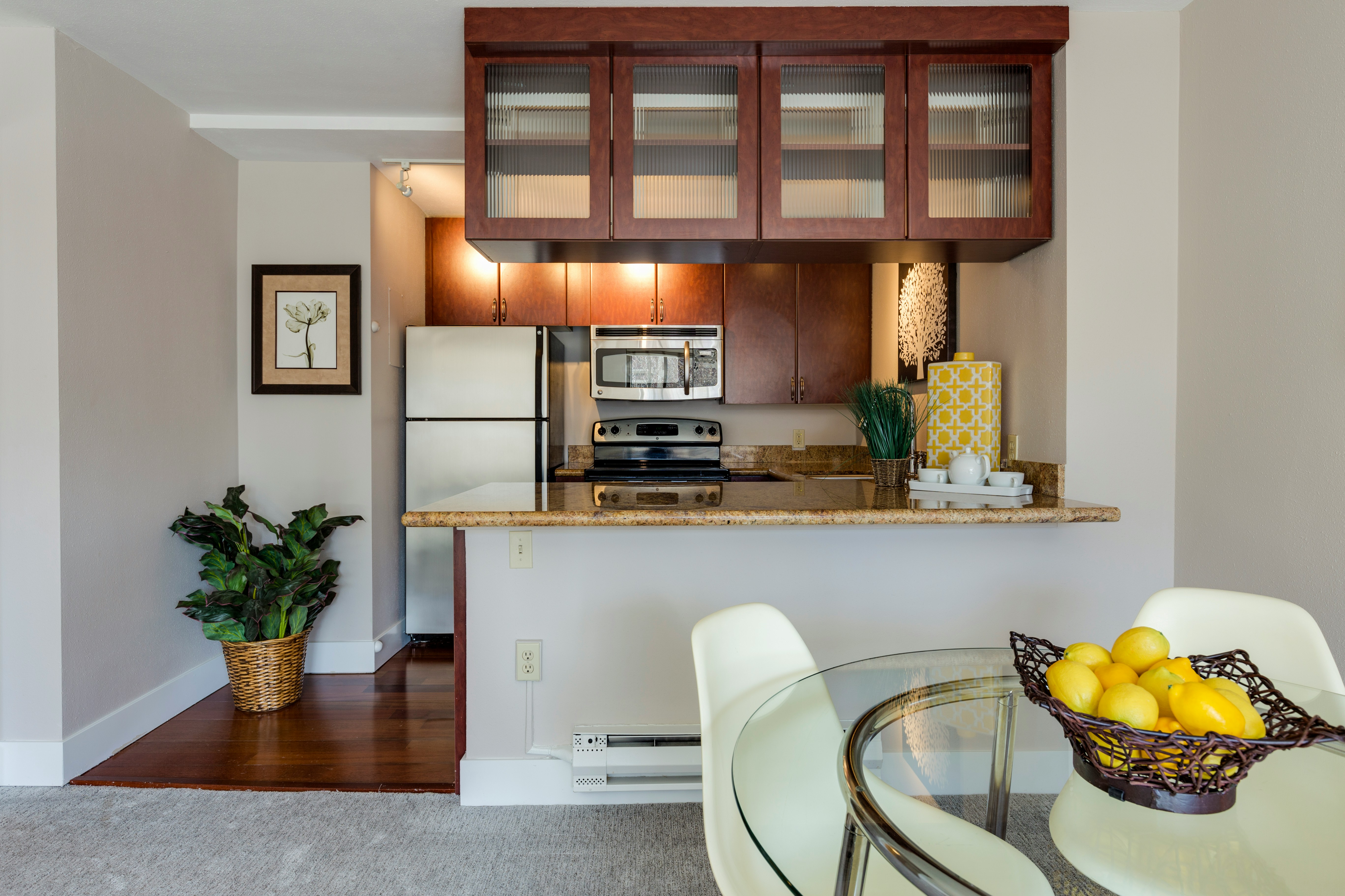 Stylish serviced apartment interior